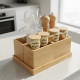 Wooden Organizer 3-Sections with Base